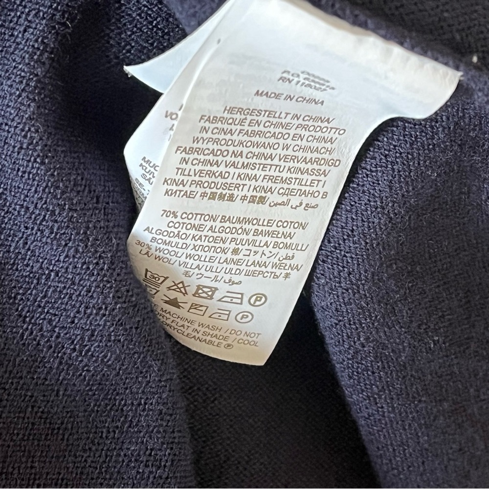 Boden Ruffle Frill Detail Short Sleeve Navy Knit Dress Size 8R - Picture 11 of 13